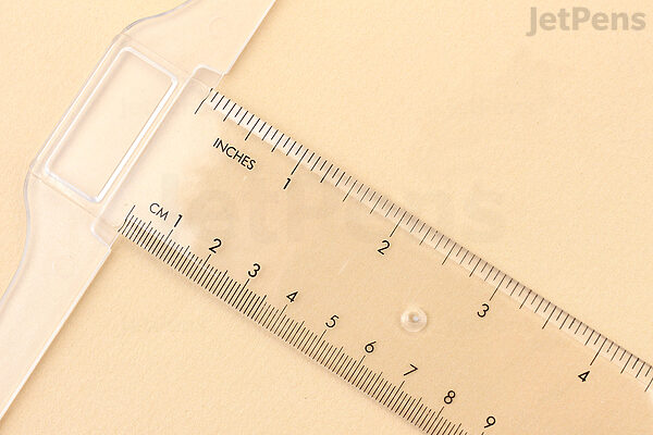 T Square Ruler Acrylic Clear Ruler for Drawing 6 Inches T-Ruler for Drafting