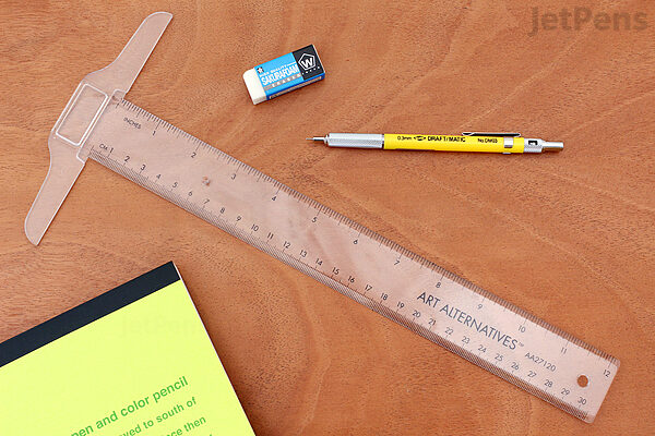  6 Inches Clear Acrylic T-Square Ruler, T Square Ruler