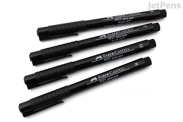 Faber-Castell : Pitt : Artists Brush Pen : Set of 4 : Manga Black - Marker  & Pen Sets - Art Sets - Color