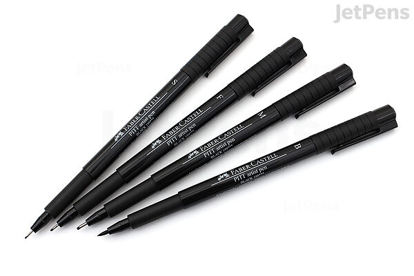 Faber-Castell : Pitt : Artists Brush Pen : Set of 4 : Manga Black - Marker  & Pen Sets - Art Sets - Color