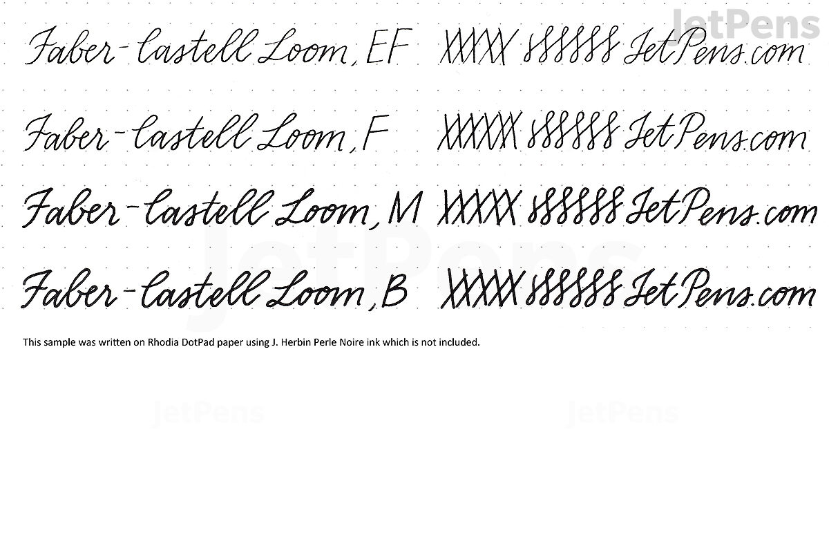  Faber-Castell Loom Fountain Pen - Metallic Olive Green -  Broad Nib