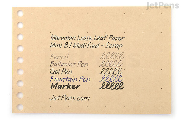 Maruman Loose Leaf Paper - B7 Modified - Scrap - 30 Sheets - MARUMAN L1436