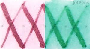 Colorverse Arabella & Anita Ink (No. 51/52) - Water Brush Test - Smearing