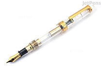 Nagasawa Original Profit Skeleton Proske Fountain Pen - Gold Trim - 14k Medium Nib - NAGASAWA N-PROSKE M