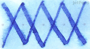 Pilot Blue Fountain Pen Ink / Pilot Namiki Blue Ink  - Water Brush Test - Smearing and Fading