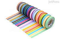 mt Solids Washi Tape - 20 Color Set - 7 mm x 7 m - MT MT20P002R 
