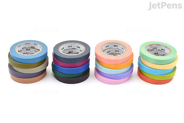 20-Color Masking Tape Collection Bright & Bitter Colors 2 / mt – bungu