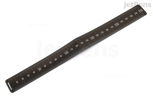 Nakabayashi Magnetic Bookmark Ruler S - 15 cm - Black