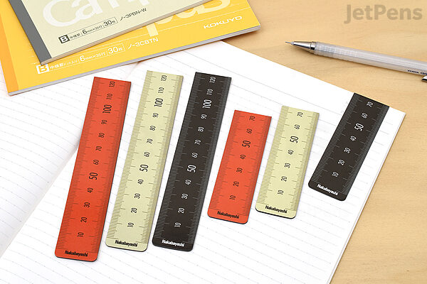 Nakabayashi Magnetic Bookmark Ruler L - 25 cm - Black - NAKABAYASHI DBR-L D
