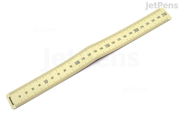 Nakabayashi Magnetic Bookmark Ruler L - 25 cm - Ivory