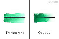 Transparent vs Opaque Watercolors: Transparent watercolors don’t use additives (such as chalk or white) and produce sheer colors that allow previous layers of paint to show through. Opaque colors use white to “brighten” the colors, which also makes the paints less translucent.