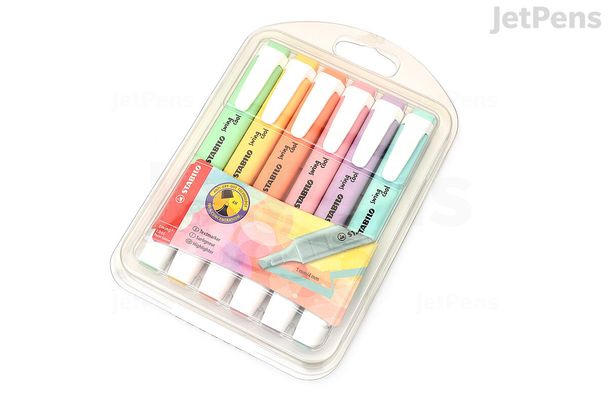 STABILO Swing Cool Pastel Highlighters (Loose) - SAME DAY DISPATCH ORDER BY  2PM