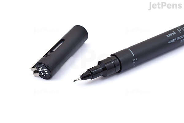Super Black Permanent Ultimate Fineliner Pens Drawing Set of 8