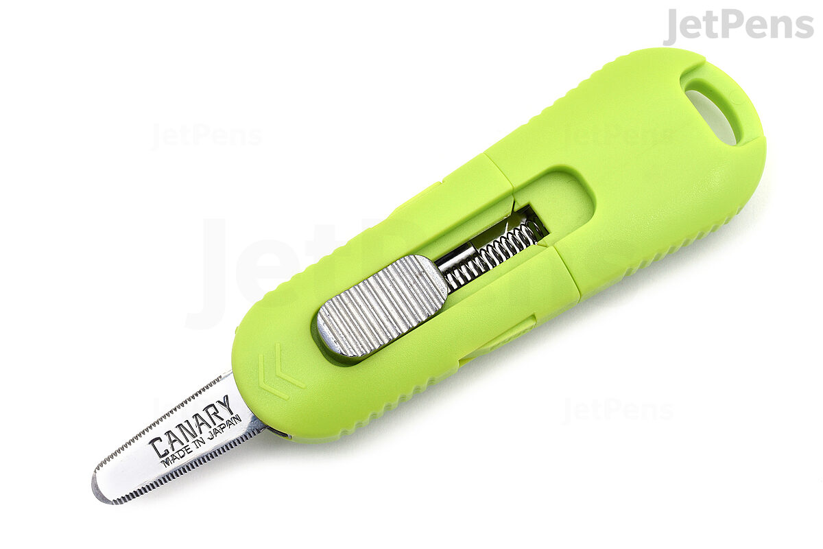 Retractable Box Mini Cutter Keychain and Box Opener, Tiny Safe