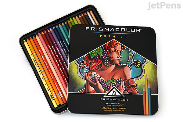 prismacolor premier colored pencil 72 color tin set jetpens com