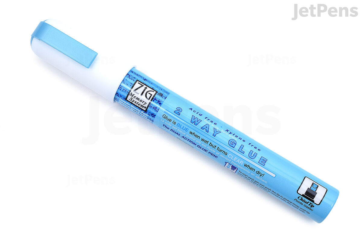 Zig 2-Way Glue Pen Carded-Fine Tip
