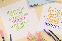 How to Write the Alphabet with the Pentel Fude Touch Brush Sign Pen 