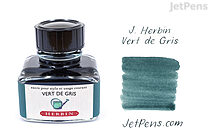 Herbin Vert de Gris Ink (Greyish Green) - 30 ml Bottle - HERBIN H130/07