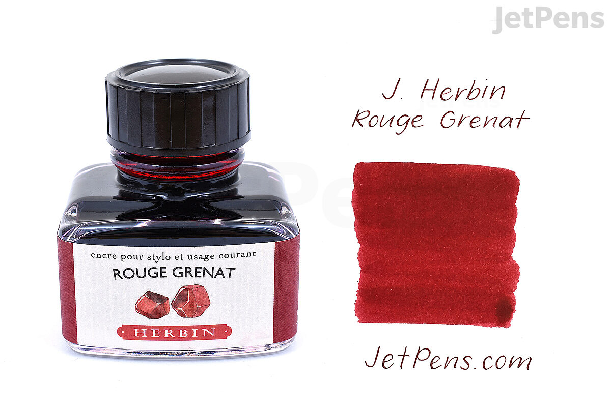 Herbin ROUGE GRENAT (30 ml bottle of ink) - Arlepo