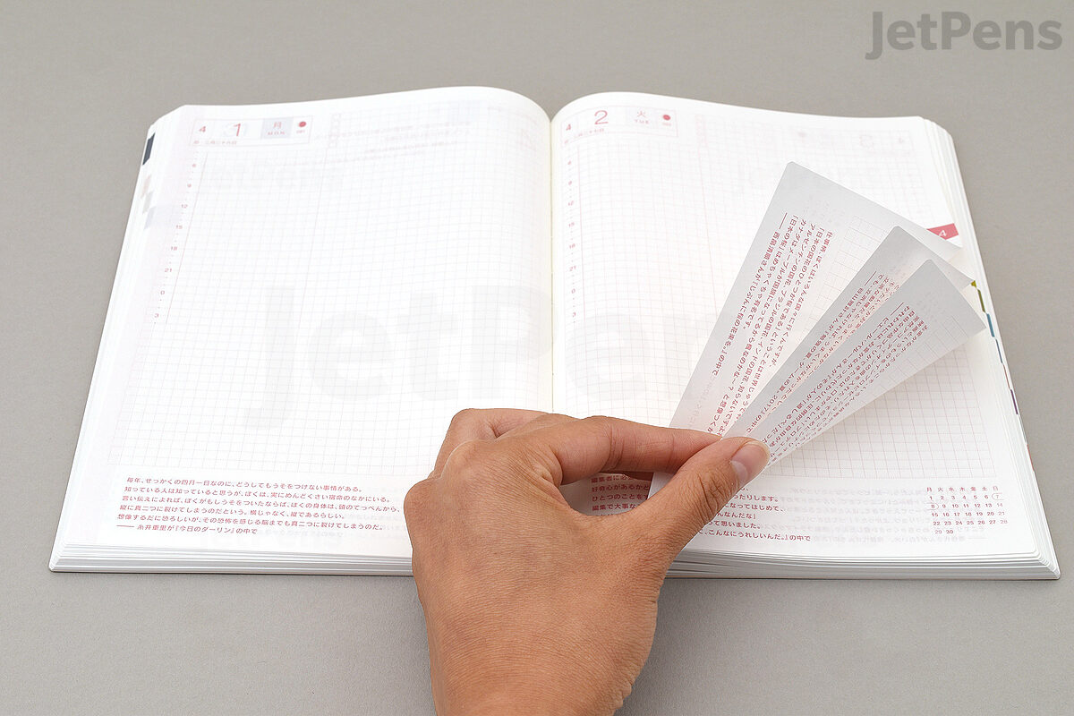 Hobonichi A5 Techo Cousin Cover Set Designs Pastel Stripes Light Gray 19 January Start Jetpens Hobonichi A5 Techo Cousin Cover Set Designs Pastel Stripes Light Gray 19 January Start Jetpens