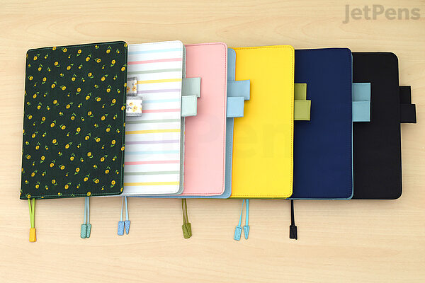 hobonichi a5 techo cousin cover set colors peach sky watercolor album cover