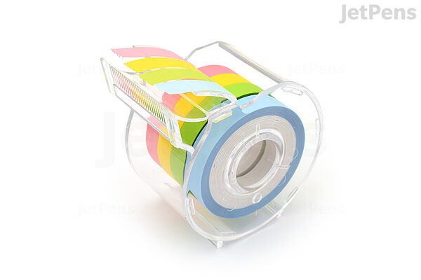 Yamato Memoc Tape Roll Sticky Notes - Film Type - 7 mm - 4 Color Set