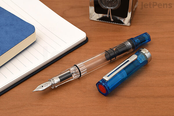 TWSBI ECO Transparent Blue Fountain Pen - Fine Nib | JetPens