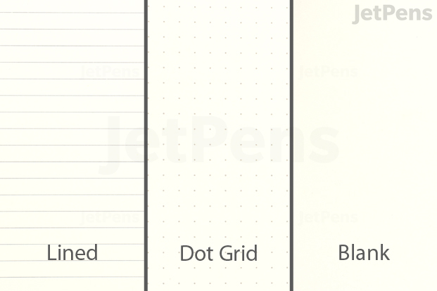 The Blackwing Slate come in three different sheet styles: lined, dot grid, and blank.