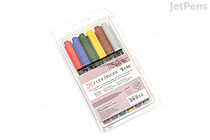 Kuretake ZIG Fudebiyori Brush Pen - 6 Color Set - KURETAKE CBK-55-6V