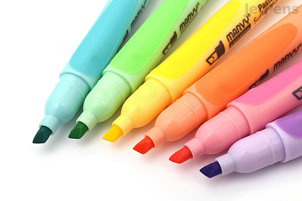 6 Pilot Frixion Soft Light Pastel Colour Erasable Highlighter Pens Japan  Stationery Capped Colour Study School Office Art Craft 