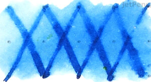 Noodler's Blue-Black Ink - Water Brush Test - Smearing