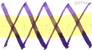 Noodler's V-Mail North African Violet - Good Ink Highlighter Resistance