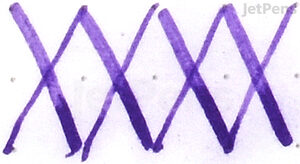 Noodler's V-Mail North African Violet Ink - Water Brush Test - Faint Smearing