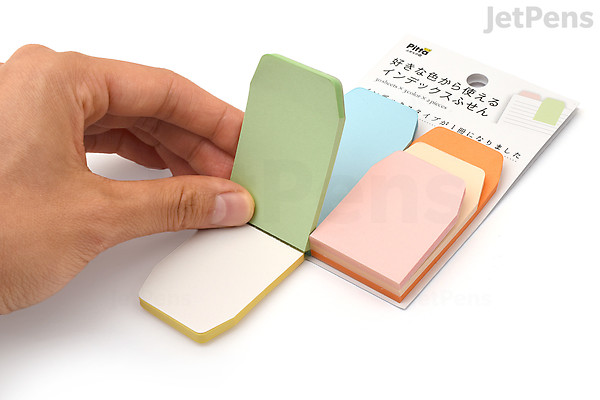 Cluster Japan Pitta Index Tab Sticky Notes - Slim 1P - Pastel | JetPens