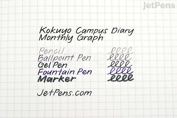 Kokuyo Campus Diary 2019 - Monthly Graph - A5 - Pink | JetPens