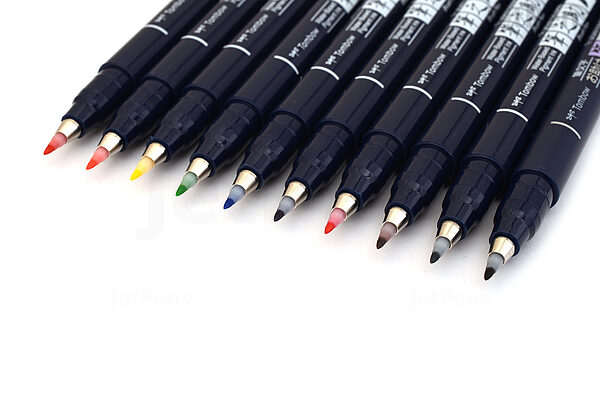 Tombow : Art Dual Brush Pens : Vintage Colors : Set of 6 - Marker & Pen Sets  - Art Sets - Color