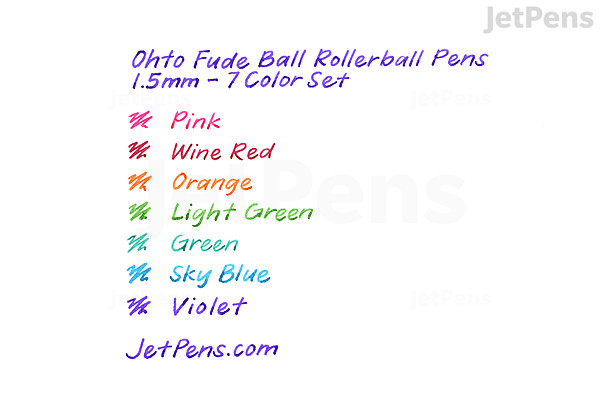 OHTO Fude - stylo à bille couleur 1.5mm à base d'eau OHTO Fude - stylo à bille couleur 1.5mm à base d'eau