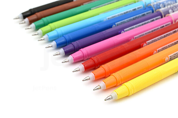 Pilot FriXion Color Pencil-Like Erasable Gel Pen - 12 Color Set