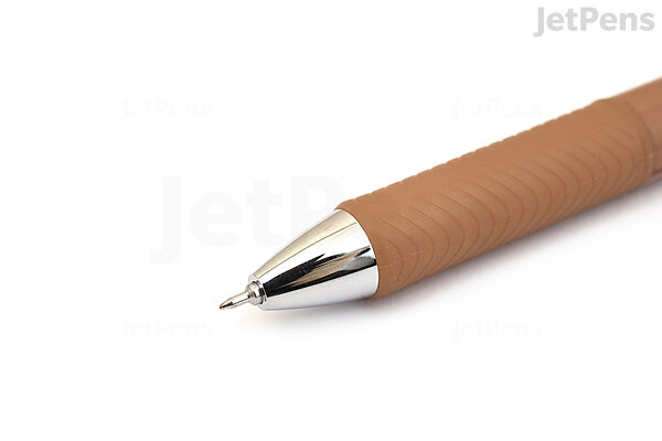 Pentel EnerGel Clena Gel Pen - 0.3 mm - Brown Ink - Brown Body