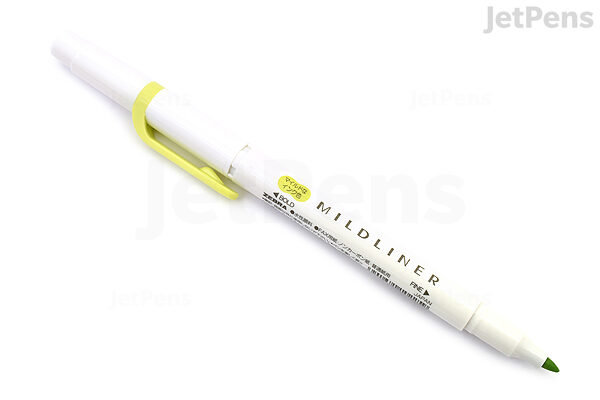 Zebra Mildliner Double Ended Highlighter Pen Mild Citrus Green