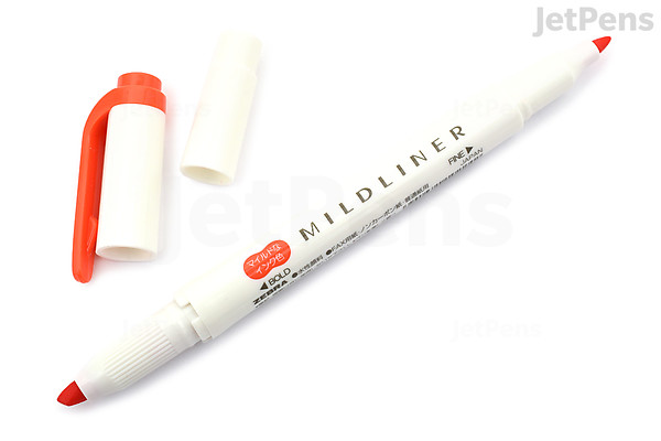 Zebra Mildliner Double Sided Highlighter Fine Bold Mild Marigold Jetpens Zebra Mildliner Double Sided Highlighter Fine Bold Mild Marigold Jetpens