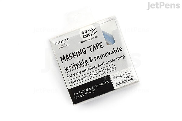 White with Black Grid - 1,5 cm - Washi tape