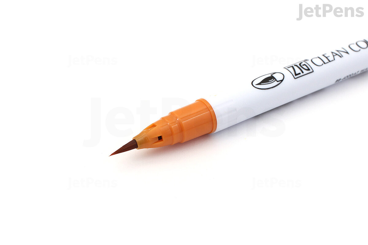  Kuretake Fude Brush Pen, Clean Color, Brush No.010, Black  (RB-6000AT-010) : Writing Pens : Arts, Crafts & Sewing