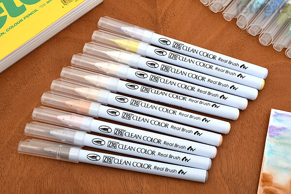Kuretake Brush Pen water-based ZIG Clean color 120 color set RB-6000AT  4901427325706