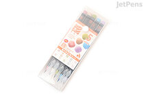 Akashiya Sai Watercolor Brush Pen - 5 Omomuki Color Set - AKASHIYA CA200/5VF