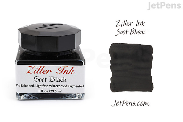 Ziller Soot Black Acrylic Calligraphy Ink - 1 oz. | JetPens