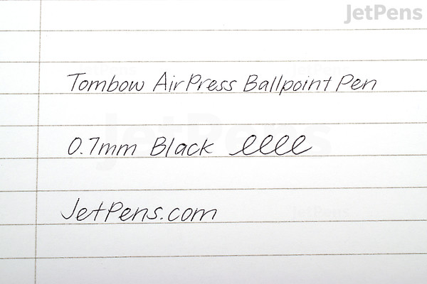 Tombow AirPress Ballpoint Pen - 0.7 mm - Full Black Body | JetPens