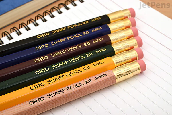 Ohto Wood Mechanical Pencil - Fat - Yellow