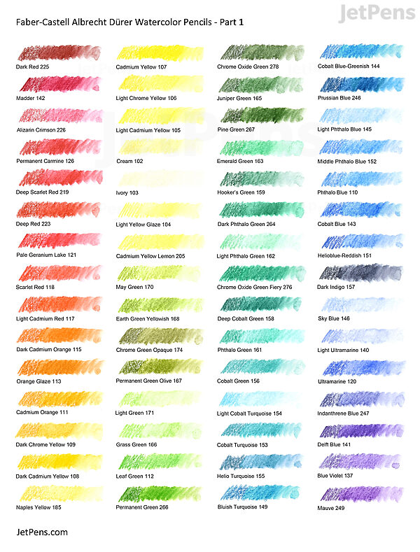 Faber-Castell® Albrecht Durer Watercolor Pencil 24 Color Tin Set