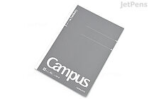 Kokuyo Campus Notebook - Business - Semi B5 - Blank - Gray Cover - 40 Sheets - KOKUYO 4W-M